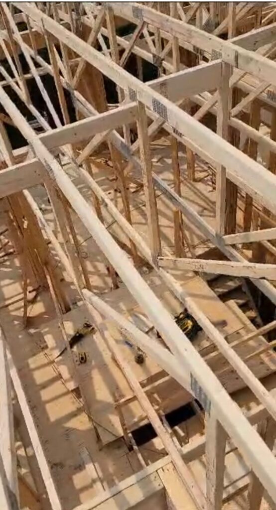 interior work for drywall installation